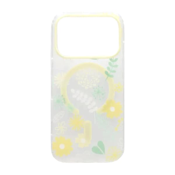 Malet blomstret mat magnetisk etui til iPhone 17 Pro - H6
