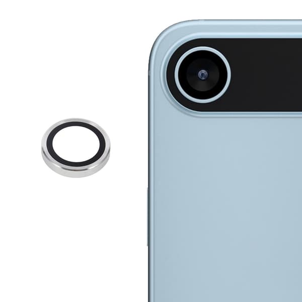 Hærdet glas kameraprotector til iPhone 17 Air - Sølv