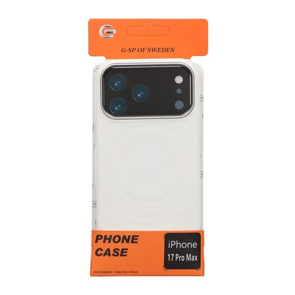 Mobilskal Silikon med Magsafe för iPhone 17 Pro Max - Vit