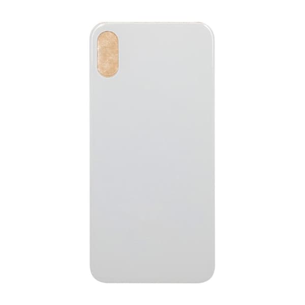 iPhone XS Max Bagglas med tape - Hvid