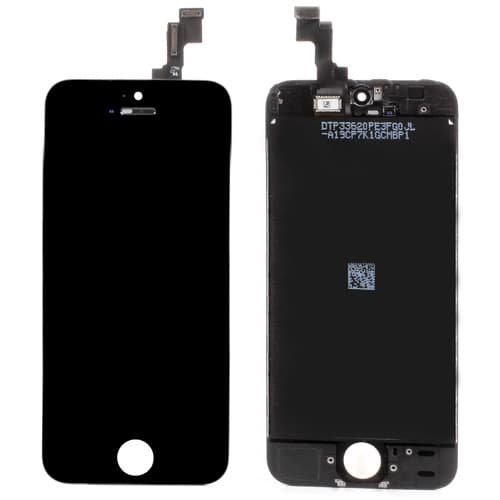 iPhone 5S/SE Näyttö Musta AAA-Laatu