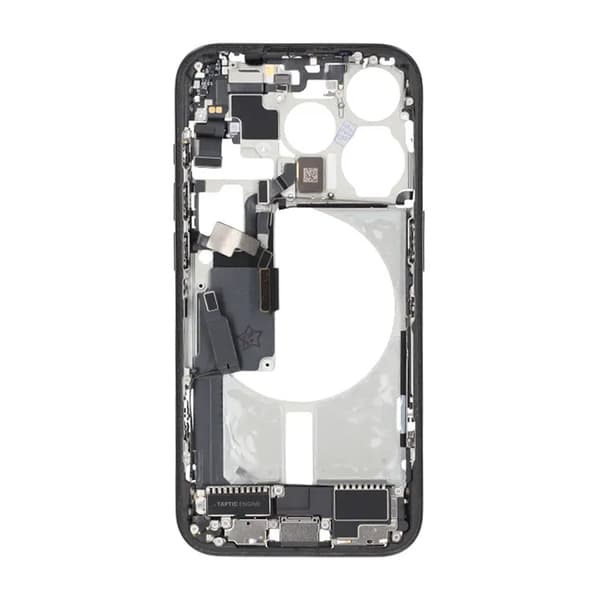 Mellemramme med smådele til iPhone 15 Pro - Sort Titanium OEM