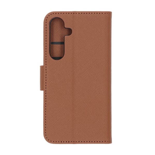 Flip Stand Læder Wallet Case Til Samsung S25 Brun