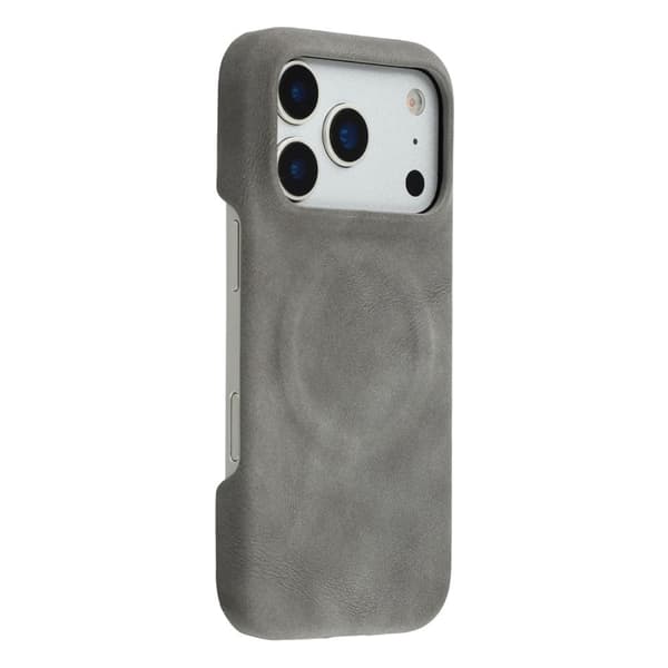 iPhone 18 Pro/17 Pro MagSafe-fodral PU-läder - Grå