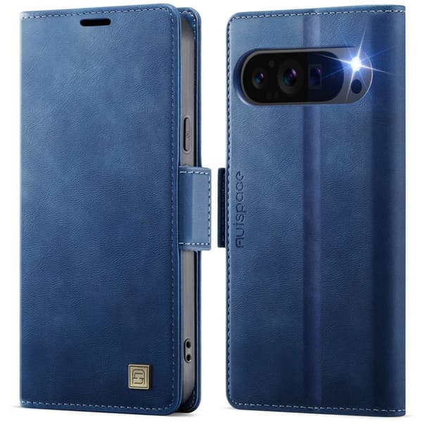 AUTSPACEA11 Google Pixel 11 Pro XL Plånboksfodral RFID-blockering - Blå
