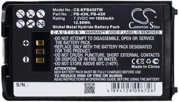 Batteri til Kenwood TH-K2AT osv.