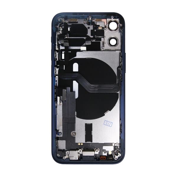 iPhone 12 Mini Baksida med Komplett Ram - Blå