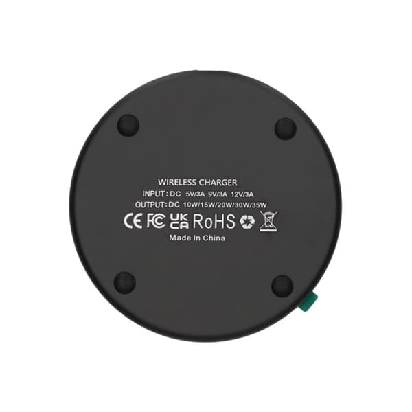 Trådløs Oplader 15W Aluminium - Sort