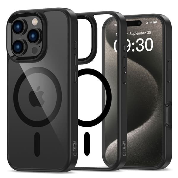 Tech-Protect MagMat MagSafe Cover til iPhone 16 Pro Max - Transparent