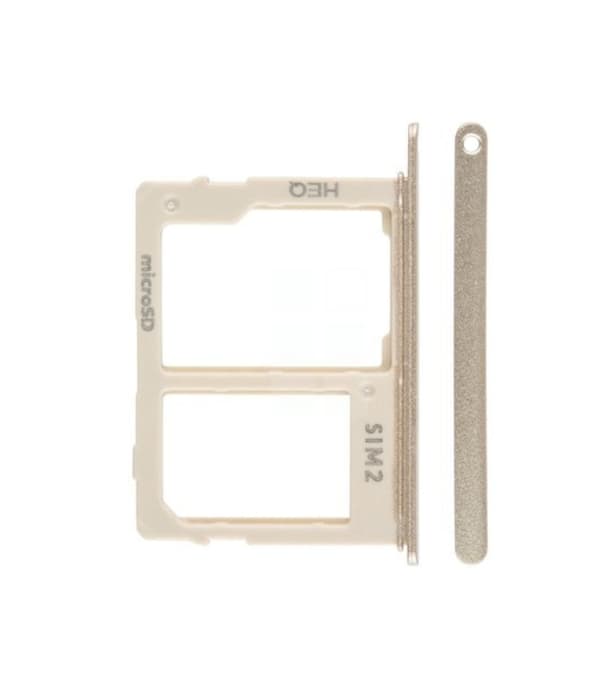 Galaxy A6/A6 Plus 2018 Sim/SD Kort Holder Guld