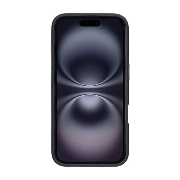 Matte etui 360 roterende beslag Mobiltelefonetui til iPhone 16 Pro Max Sort