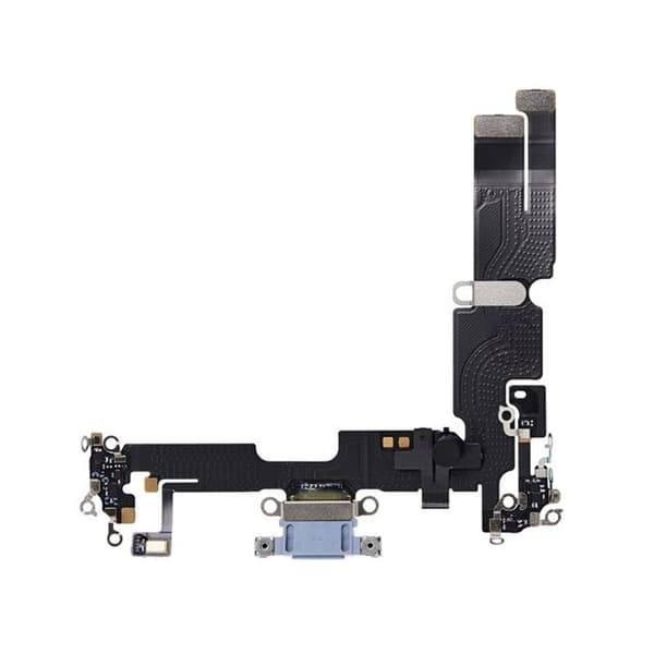 iPhone 14 Plus Laddkontakt med Flexkabel Original - Blå