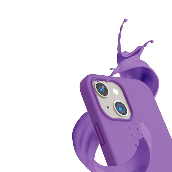 iPhone 14 Silikonskal Rvelon - Lila