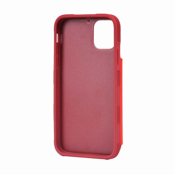 iPhone 11 Pro Max iskunkestävä kotelo korttipaikalla - Punainen
