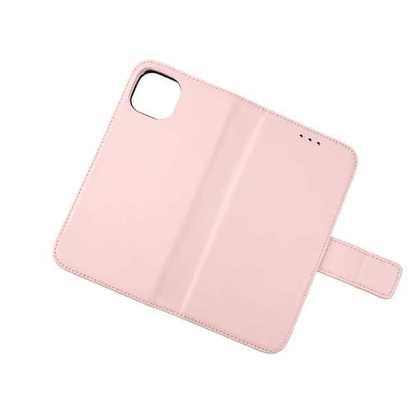 iPhone 12 Mini Plånboksfodral Läder Rvelon - Rosa