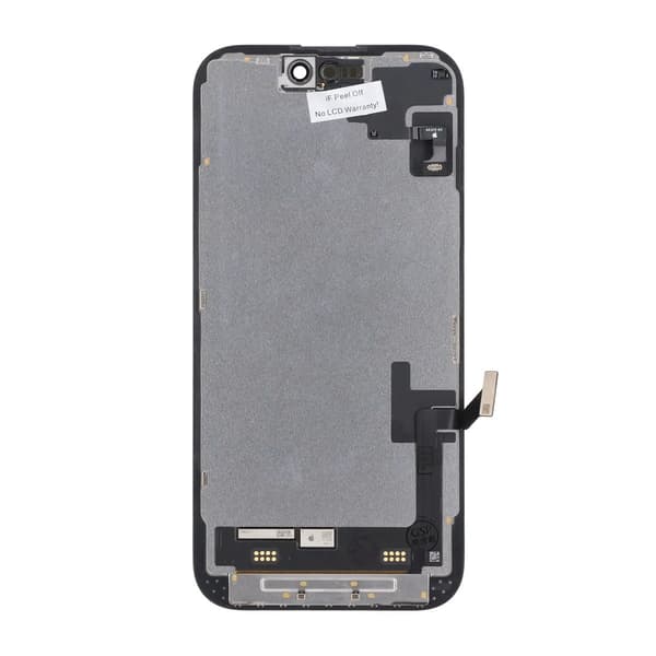 iPhone 15 LCD-skærm Original Sort (Brugt) med flex har diagnostic pass