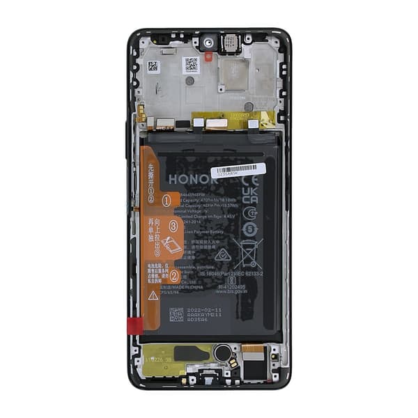 Huawei Honor Magic4 Lite Skærm med LCD-display og batteri Original - Sort