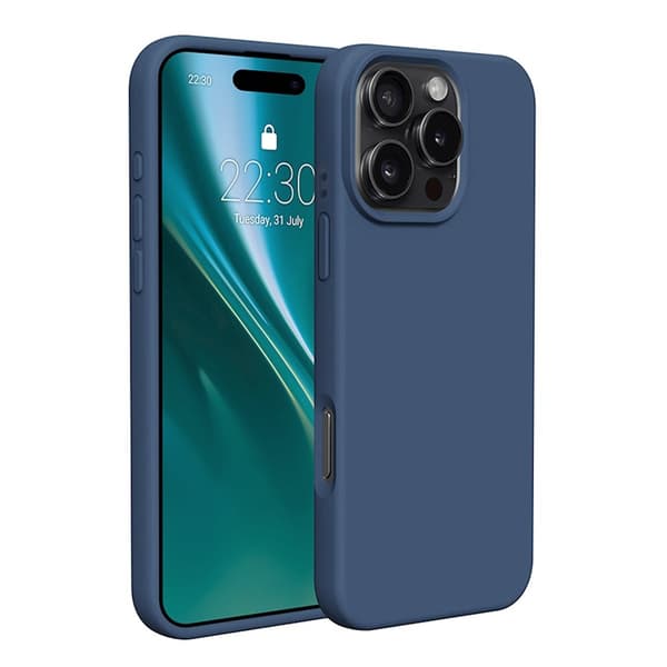 Silikonecover iPhone 16 Pro Max - Midnatsblå