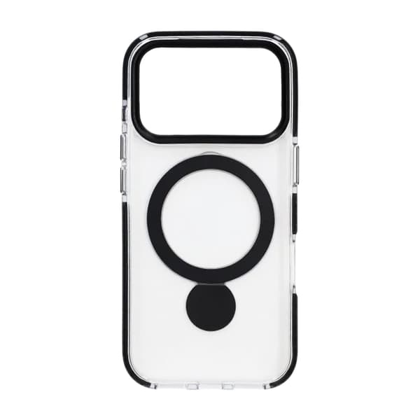 Pindun 360° roterende stativ magnetisk etui til iPhone 17 Pro Max sort