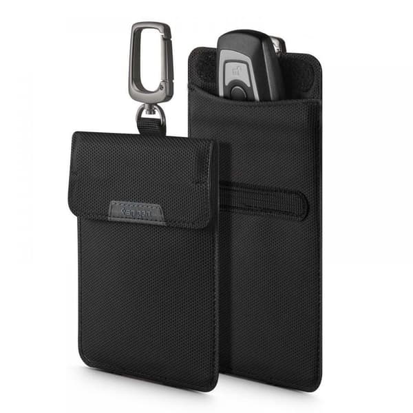 Spigen Faraday Cage Pung Nøglefri RFID Signal Blocker - Sort