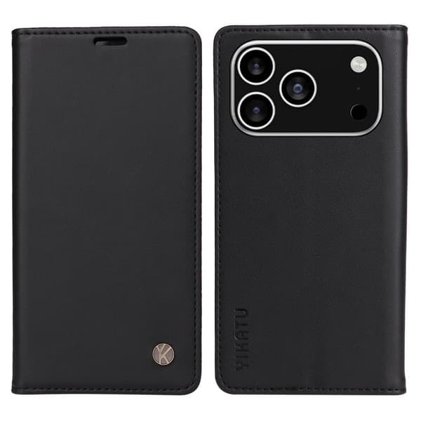 YIKATU iPhone 17 Pro lompakkokotelo - Musta