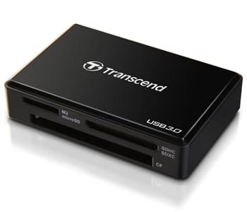 Transcend Multireader F8 USB 3.0 Musta