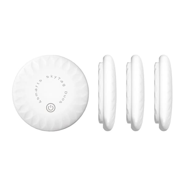 4Smarts SkyTag Duos Bluetooth-spårare, set om 4 – Vit