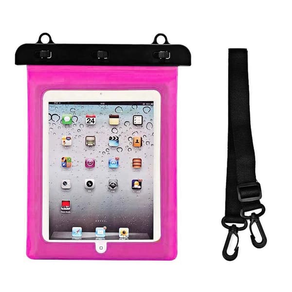 Vandtæt PVC-etui til tablets - Pink