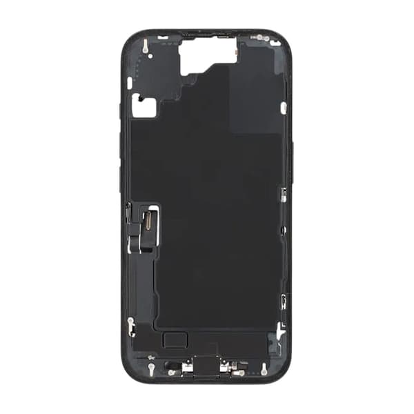 Mellemramme med smådele til iPhone 16 - Sort OEM