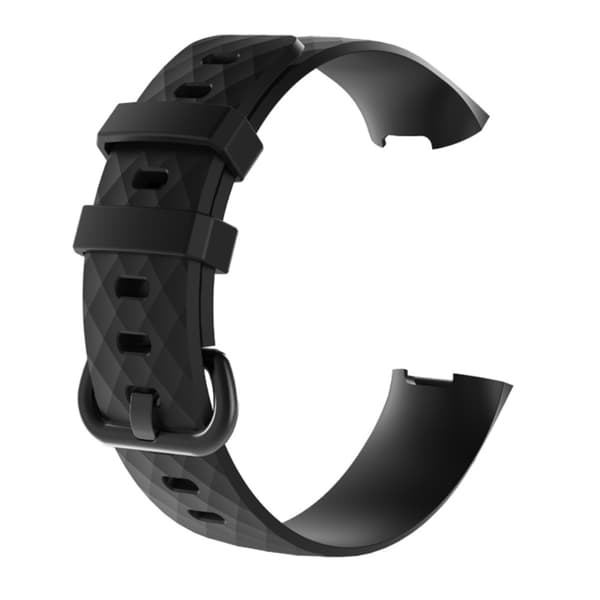 Silikoninen ranneke Fitbit Charge 4 / 3 -kelloon - Musta