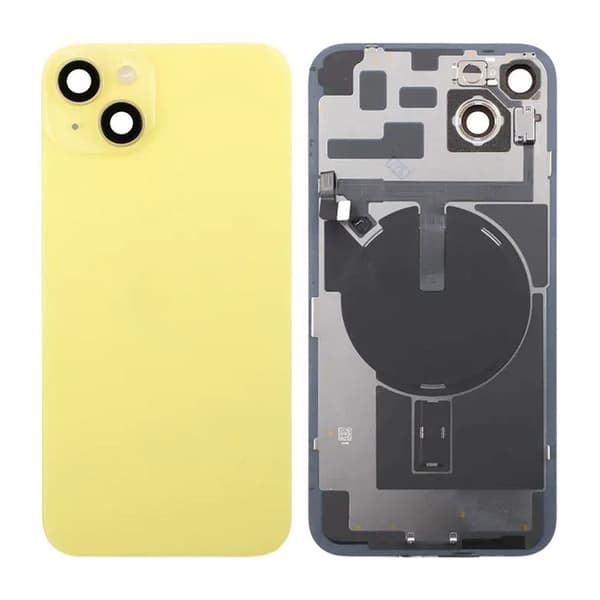 iPhone 14 Plus Baksida Glas Komplett - Gul
