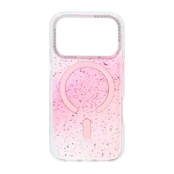 Glitter Diamond Magnetic Case - iPhone 17 Pro Pink