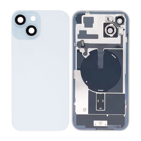 iPhone 15 Plus Bagglas med smådele - Hvid