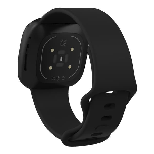 Pehmeä Fitbit Versa 4 / Sense 2 -kellon ranneke - Musta