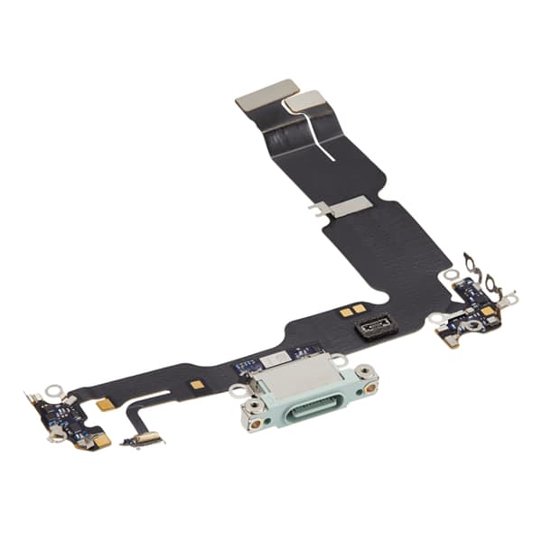 iPhone 15 Plus Opladningsstik Flexkabel Grøn Original