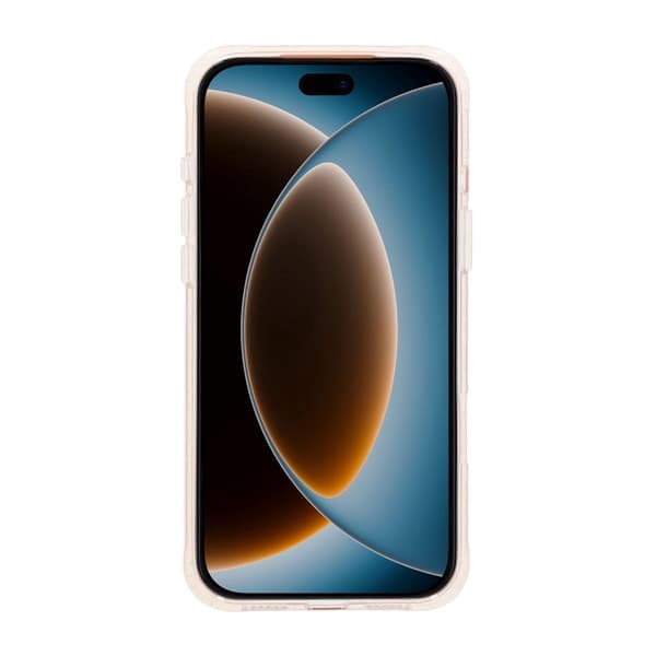 Glitrende MagSafe-cover til iPhone 17 Pro og 18 Pro med roterende stativ - Hvid