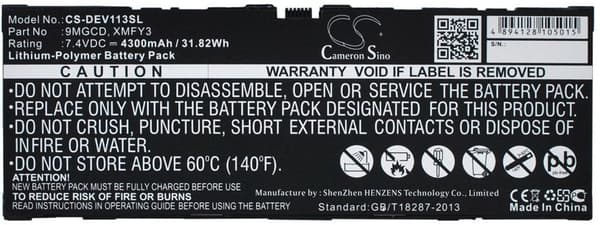 Batteri til Dell T06G osv.