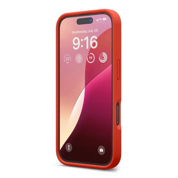 iPhone 16 Kuori - Silikoni Rvelon Punainen