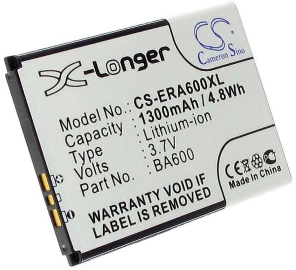 Batteri til BA-600 erstatningsbatteri