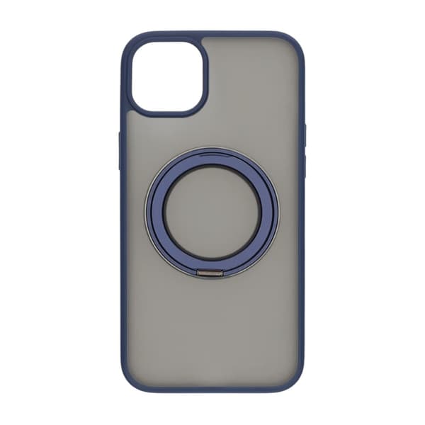 iPhone 15 Plus Mobilcover med Magsafe Stativ - Blå