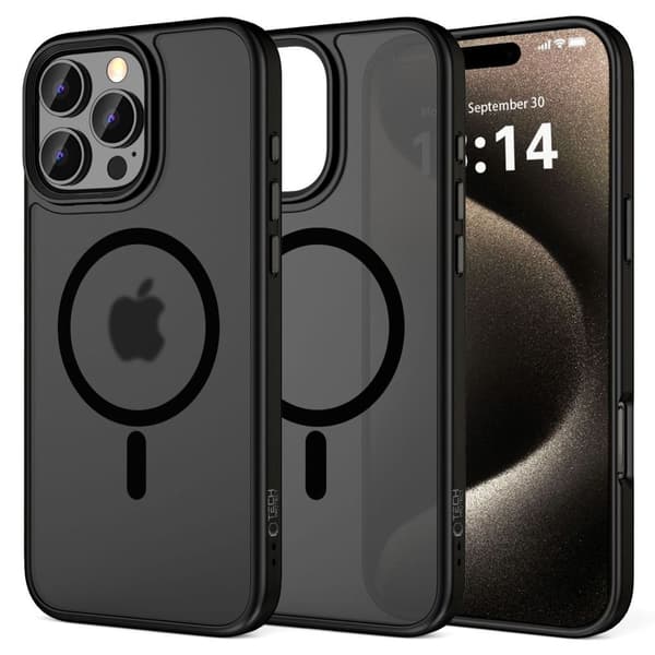 Tech-Protect MagMat MagSafe Cover til iPhone 16 Pro Max - Sort