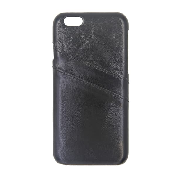 Tilpasset læderetui til iPhone 6/6S sort