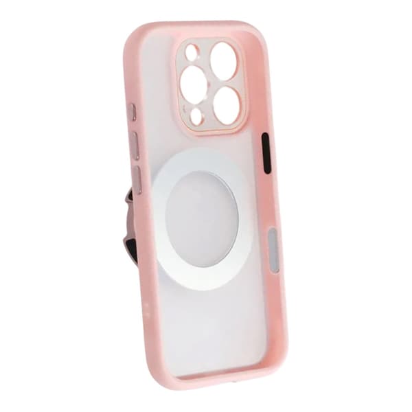 Etui med roterbart MagSafe-stativ til iPhone 16 Pro Max - Rosa
