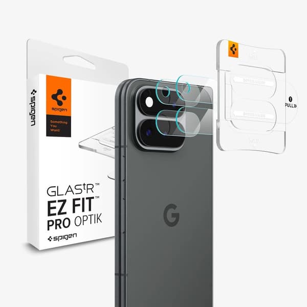 Spigen Glas.tR EZ Fit Optik Pro Google Pixel 11 Pro Fold Linsskydd, 2-pack