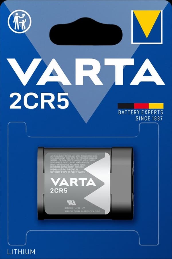VARTA Lithium Cylindrisk batteri 2CR5