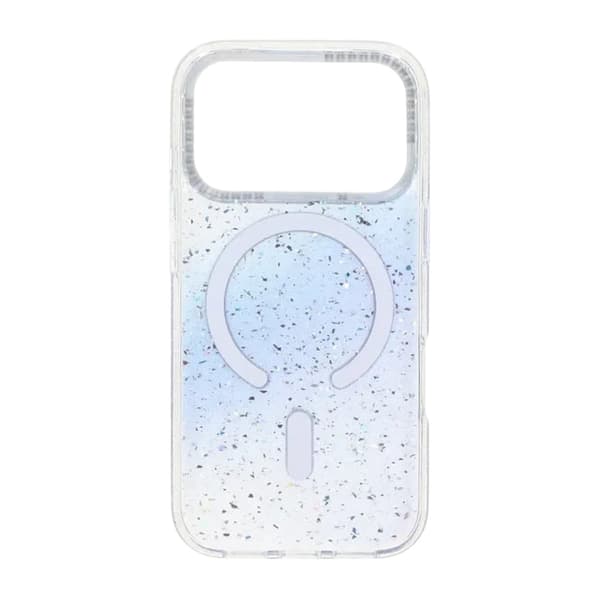 Glitter Diamant Magnetisk Cover - iPhone 17 Pro Blå