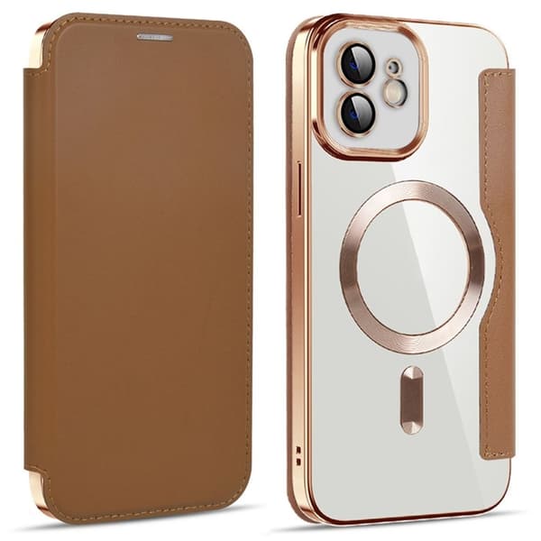iPhone 12 Cover med MagSafe – Brun