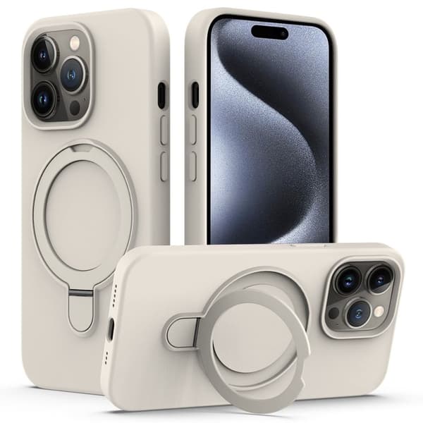 iPhone 15 Pro Max MagSafe-skal Ringställ - Antikvit