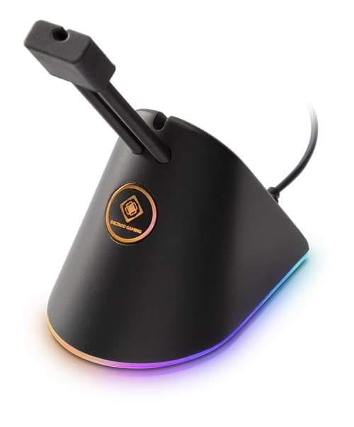 Deltaco Gaming RGB Muse Bungee til Musekabel - Sort/RGB