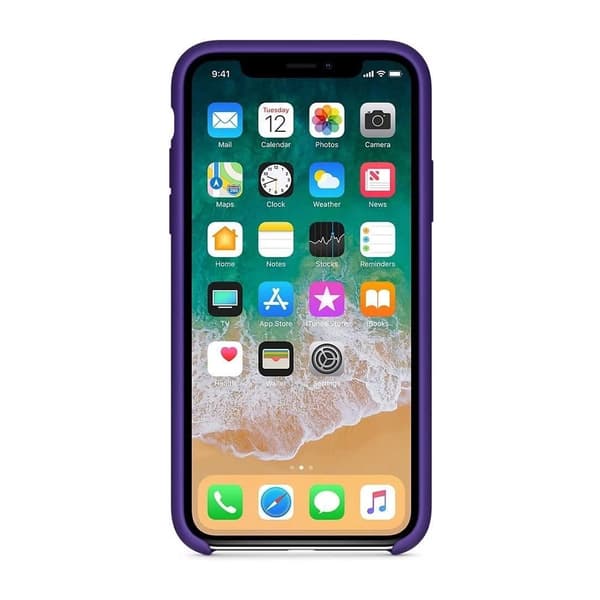 Silikonikuori iPhone X Violetille